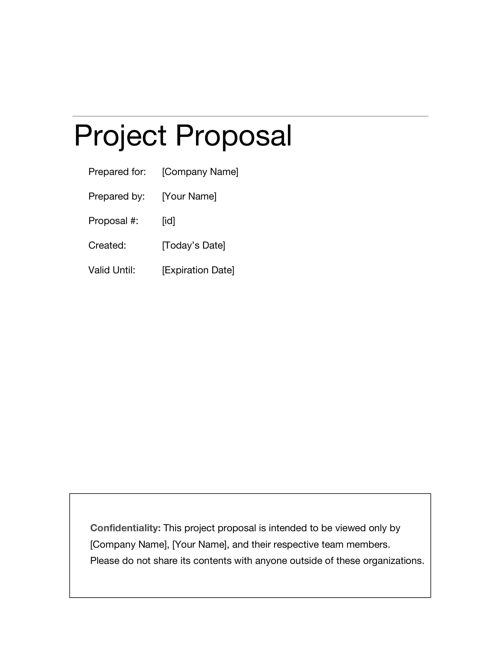 project proposal example