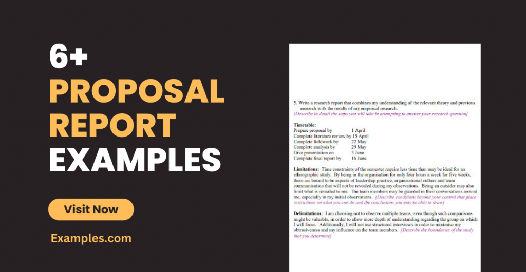 Proposal Report Examples