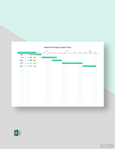 research project gantt chart template