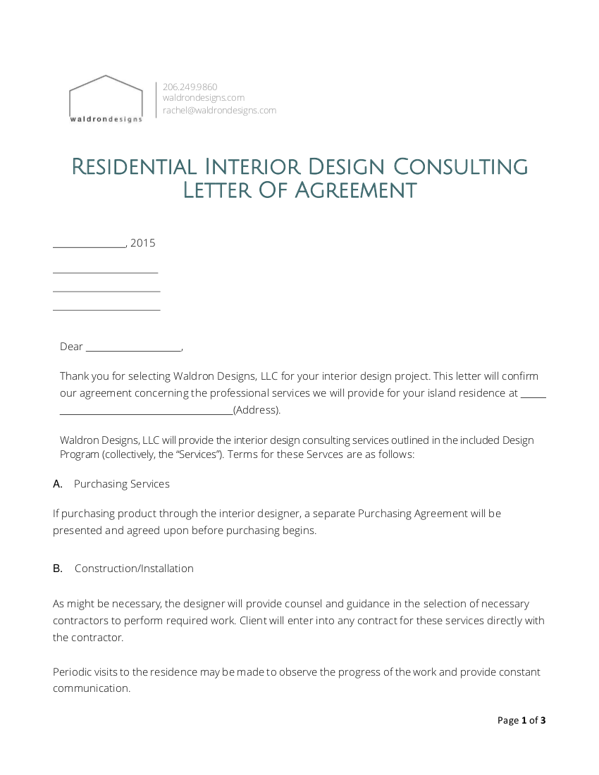 Interior Design Proposal 8 Examples Format Pdf