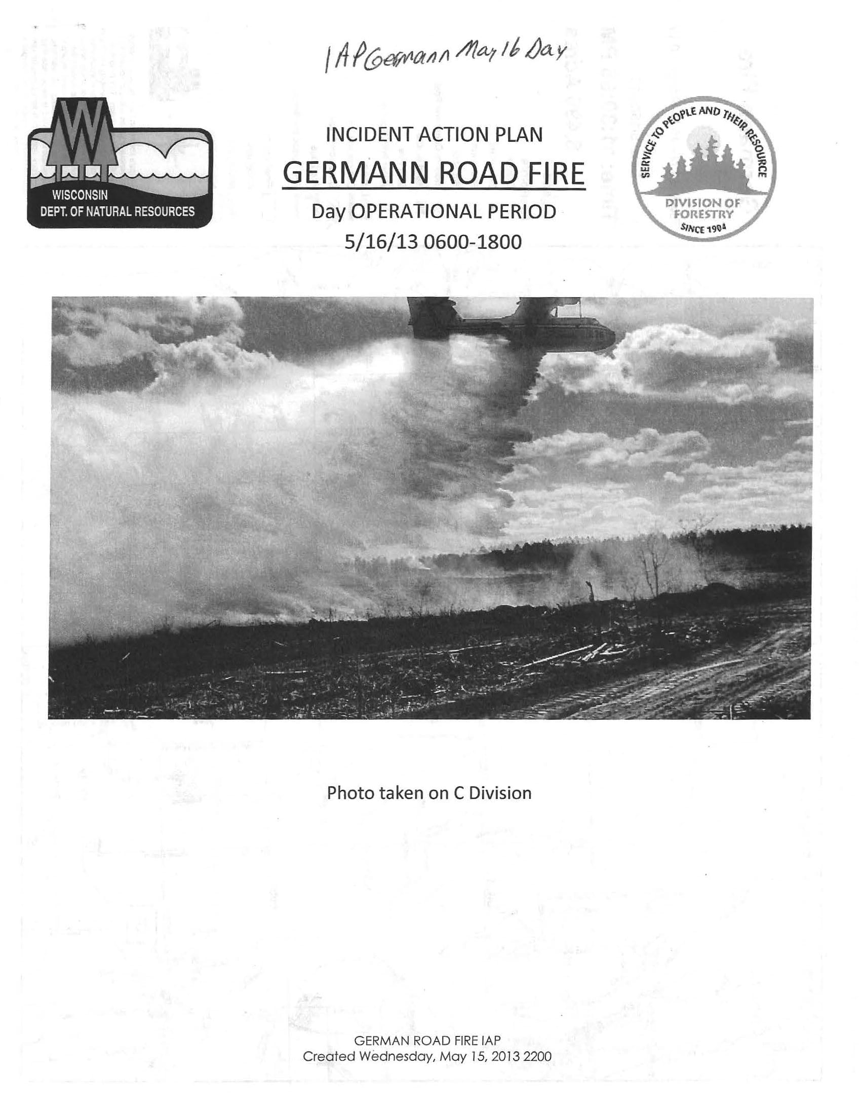road fire incident action plan example