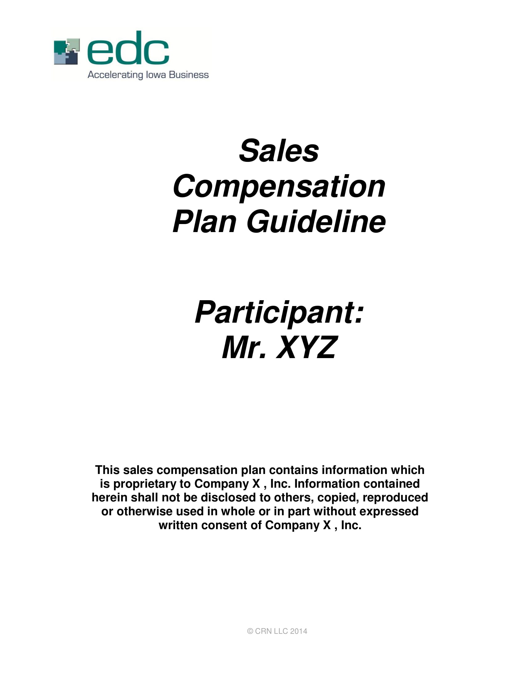 Sales Compensation Plan Template and Guidelines Example 01