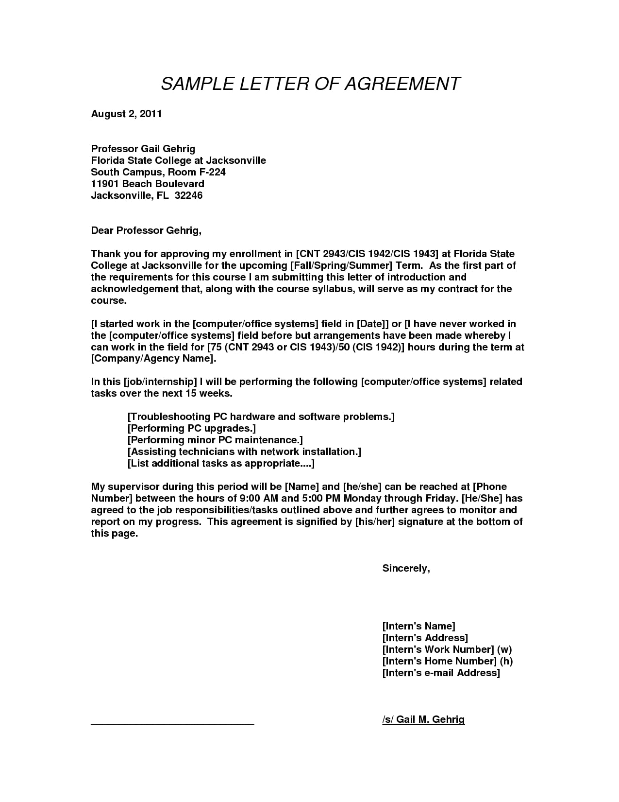 Contract Agreement Letter 12+ Examples, Format, How to Write, Pdf