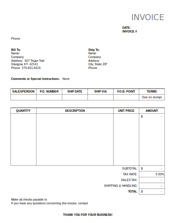 Invoice for Excel - 16+ Examples, Format, Sample | Examples