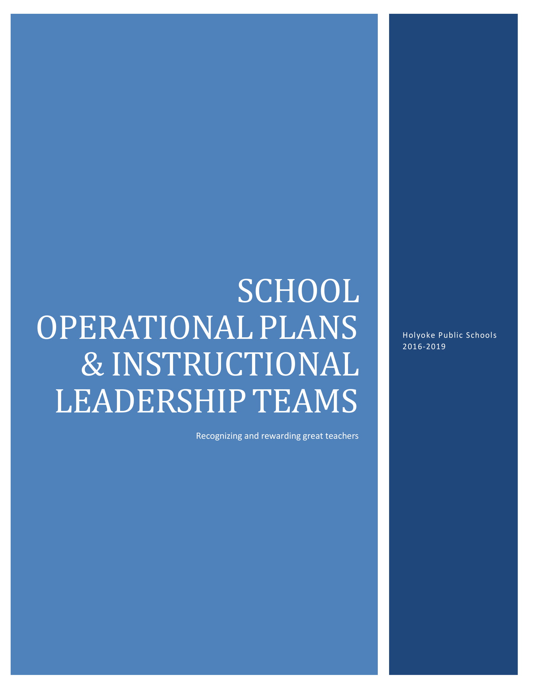 operational plan in education