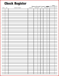 simple checkbook register