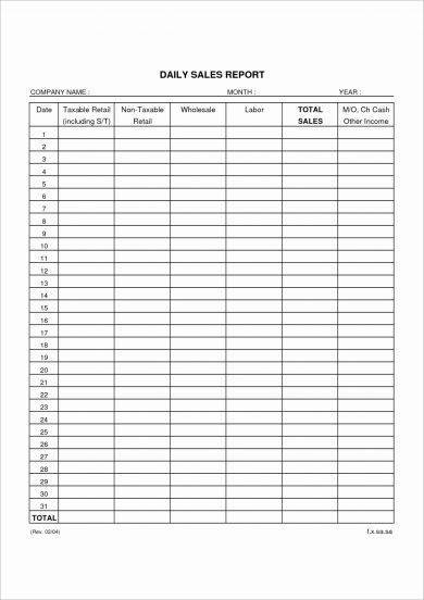 report sales format excel Examples   PDF, Report 13 Sales Daily  Word Examples