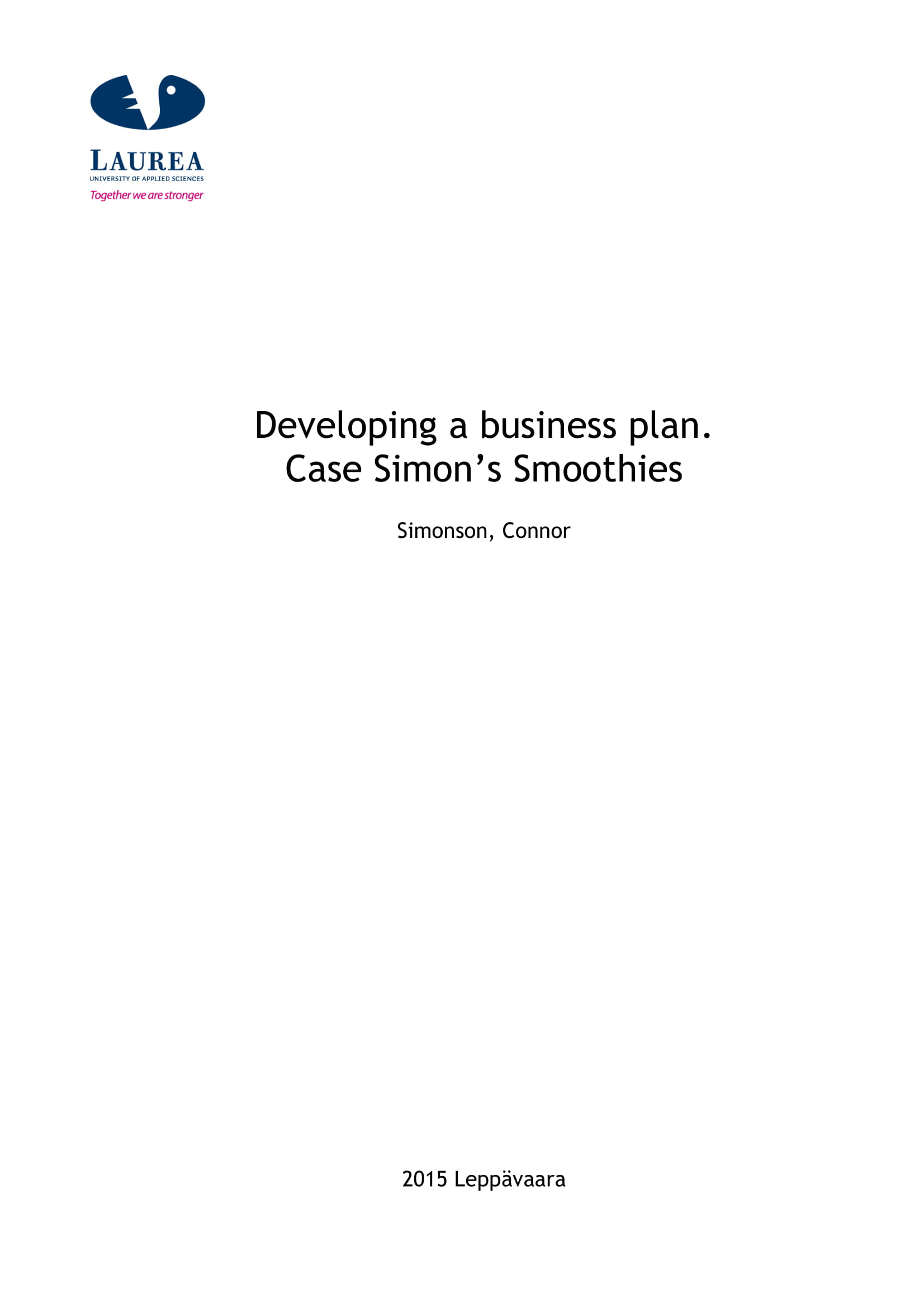 smoothie business plan pdf