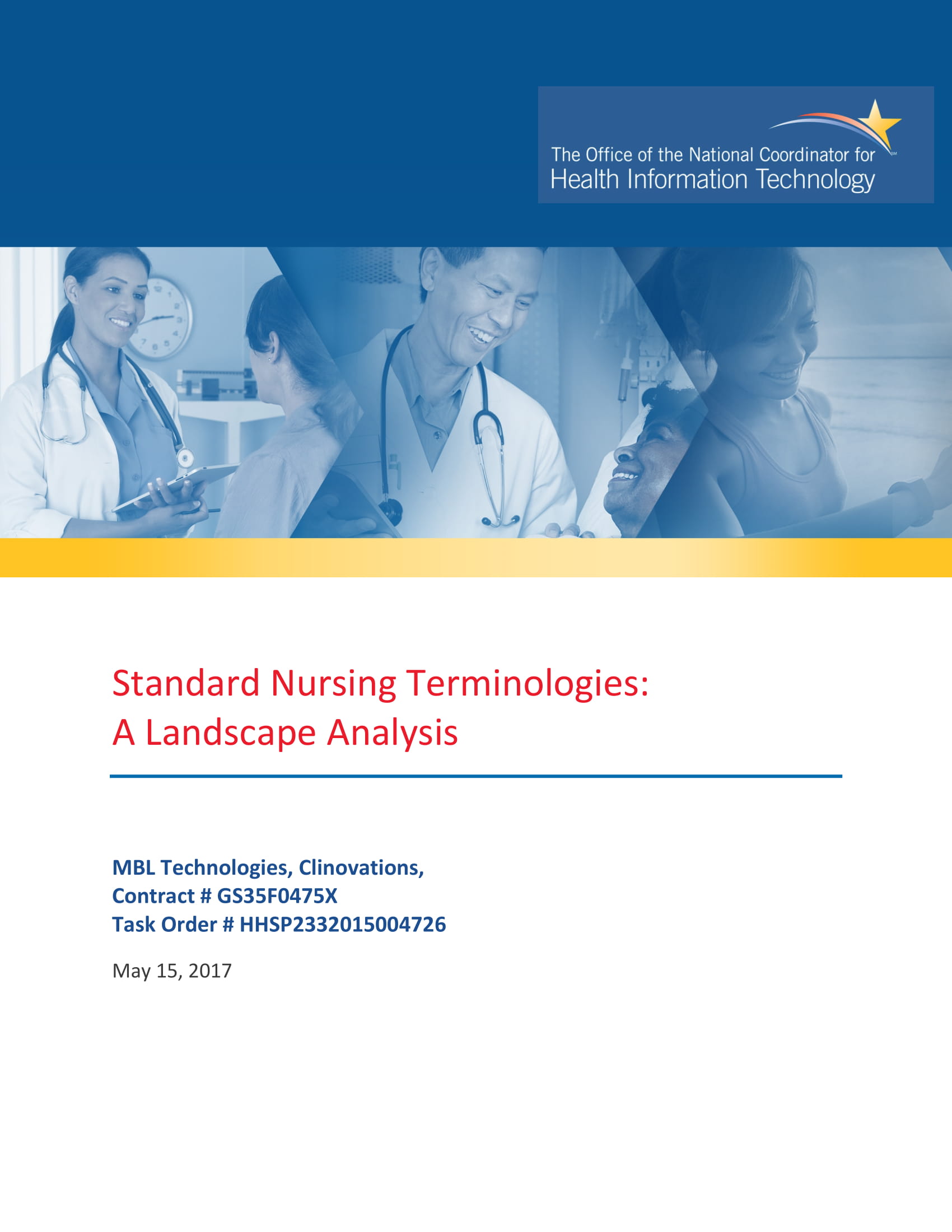 standard nursing terminologies analysis example