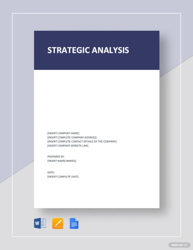 Strategic Analysis Report Template1