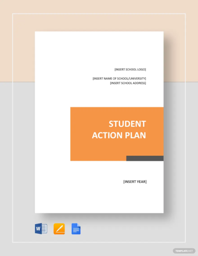 student action plan template