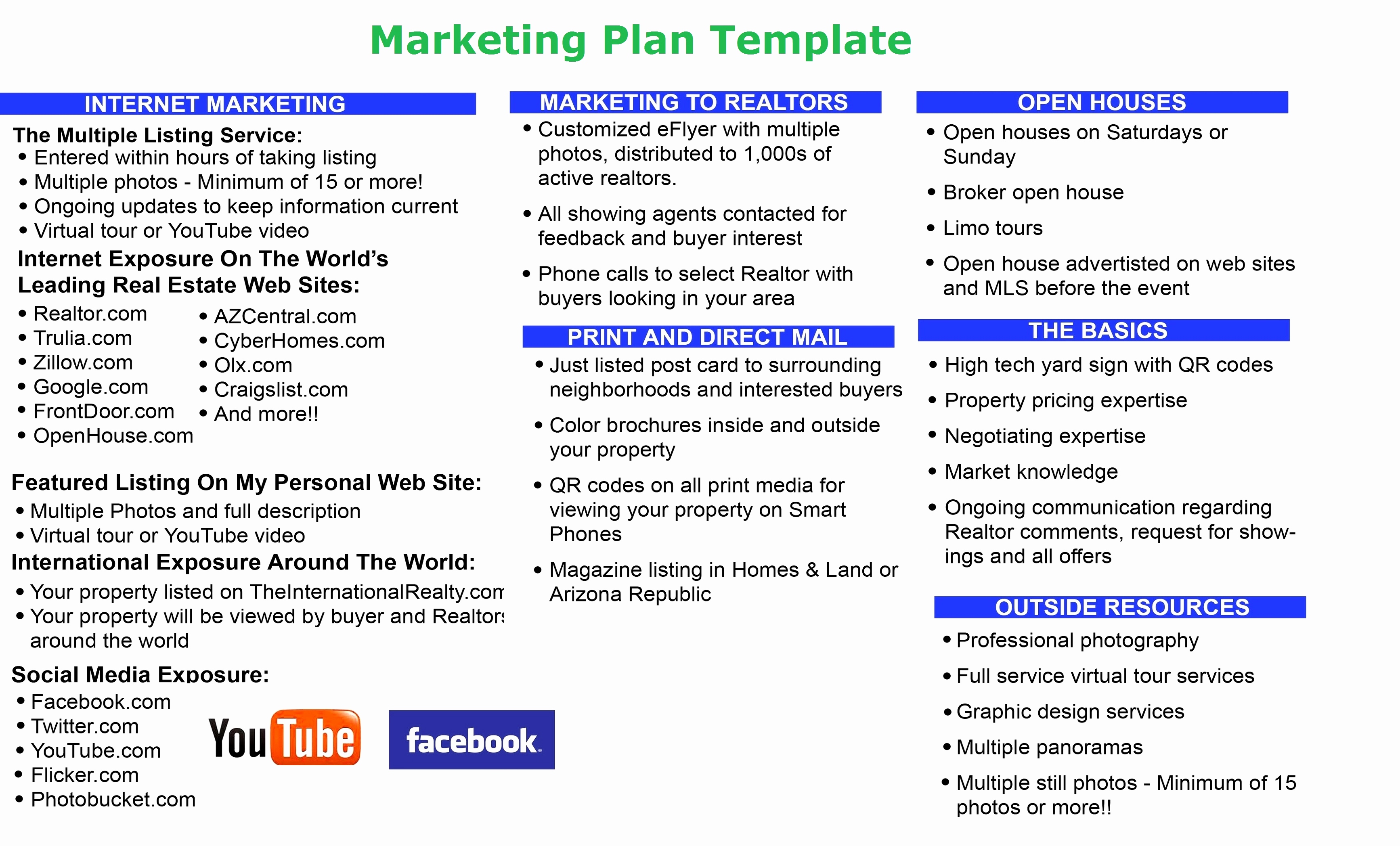 template for marketing plan proposal example
