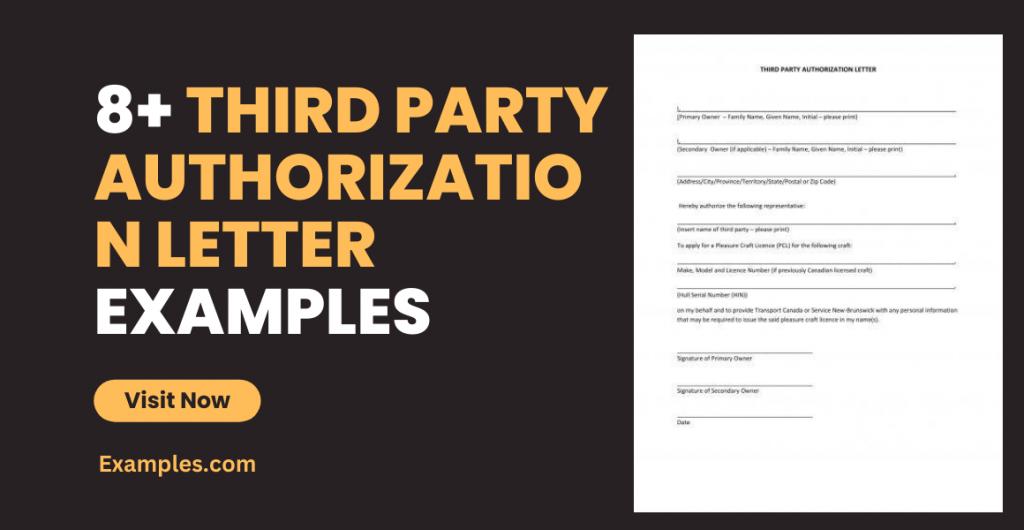 Third Party Authorization Letter Examples