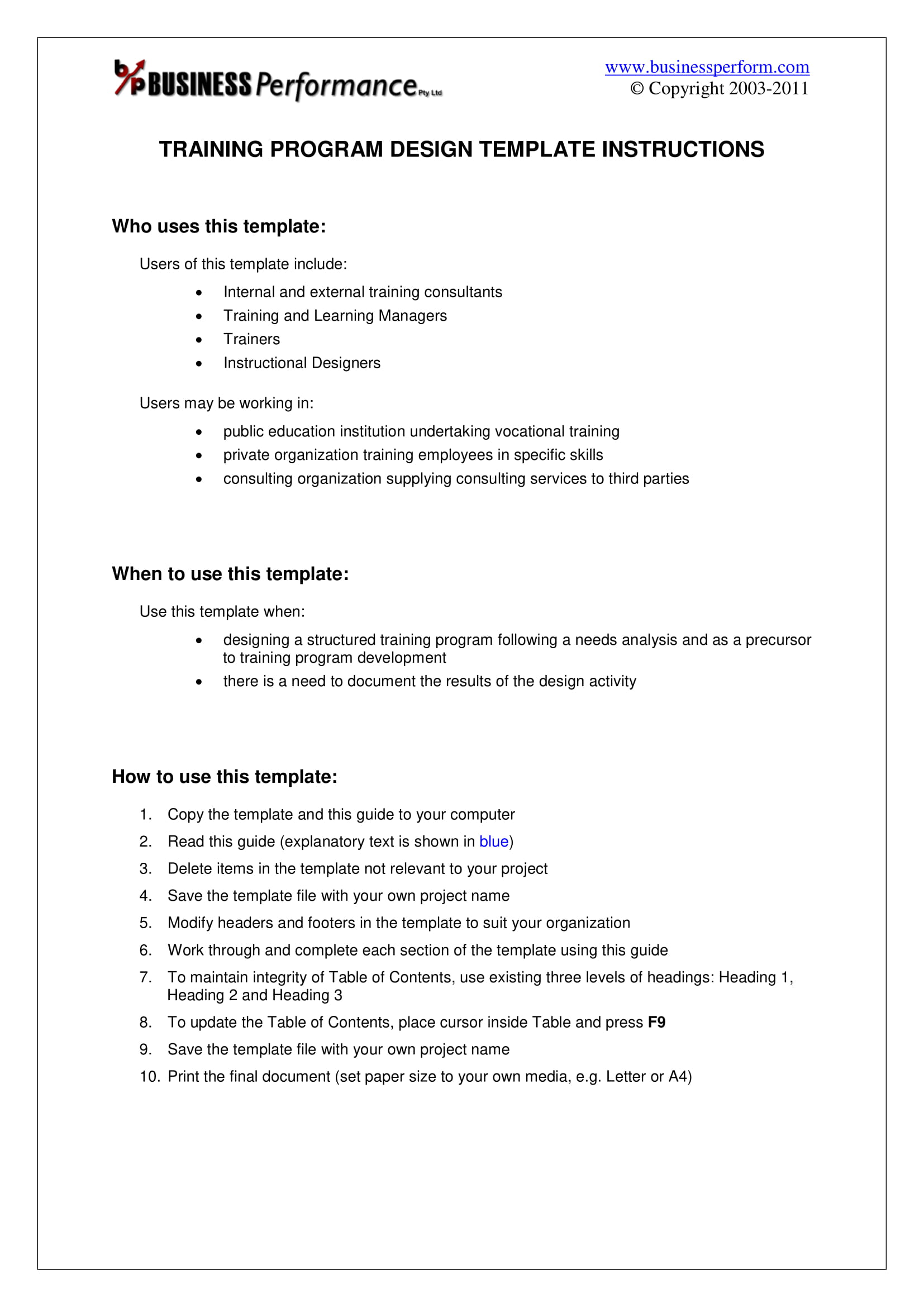 Training Project Plan - 12+ Examples, Format, Pdf, Tips