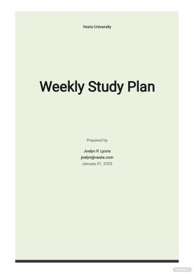 weekly study plan template1