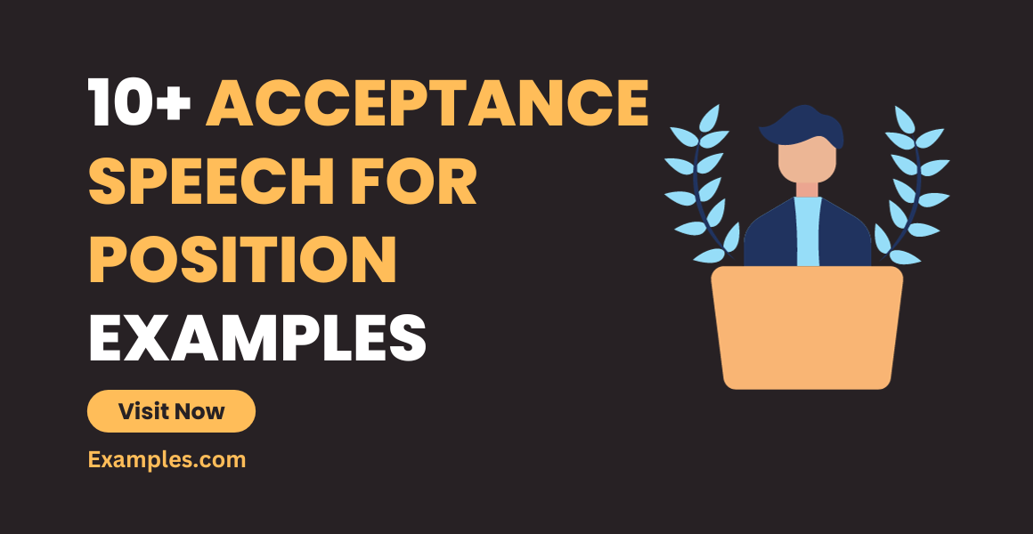 acceptance speech for position examples