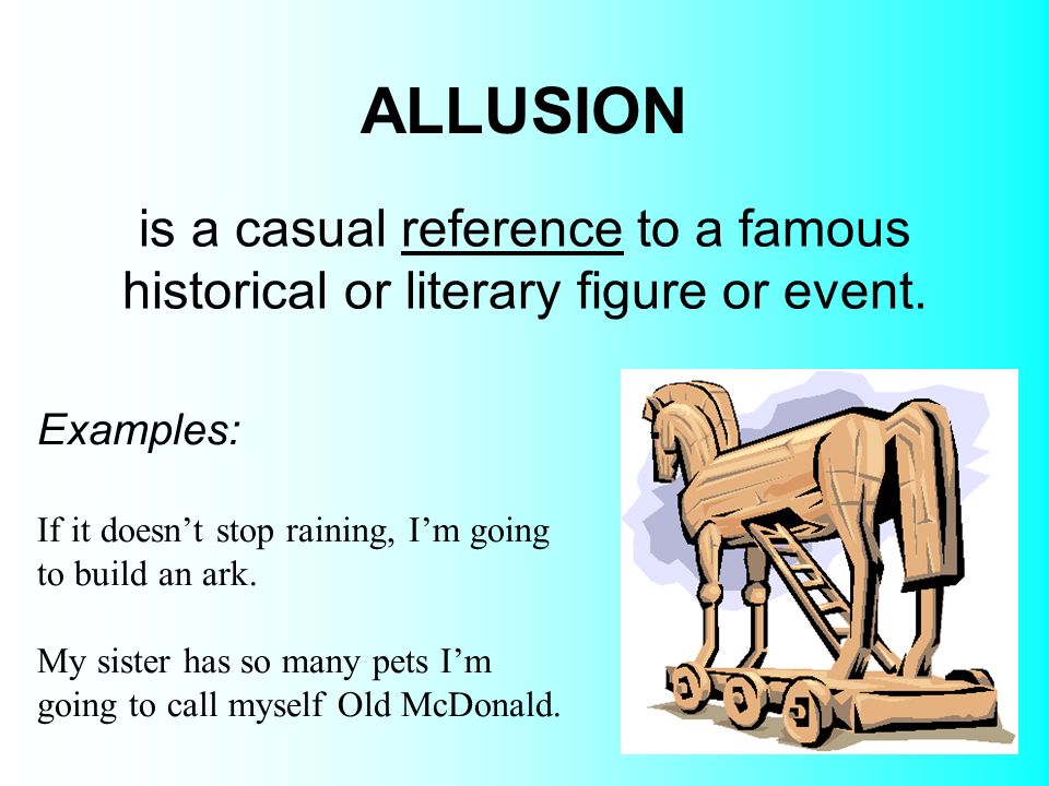 Allusion Example and Definition for Kids