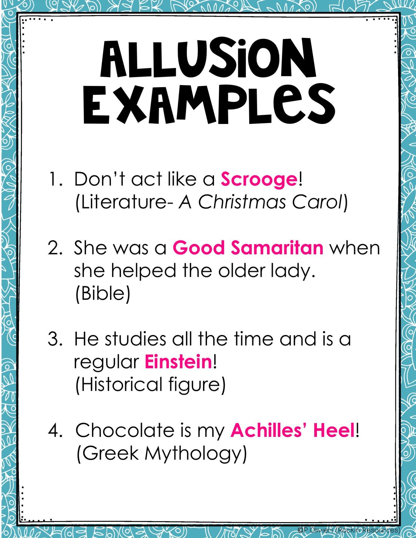 allusion examples for kids