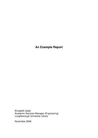 analysis report template example