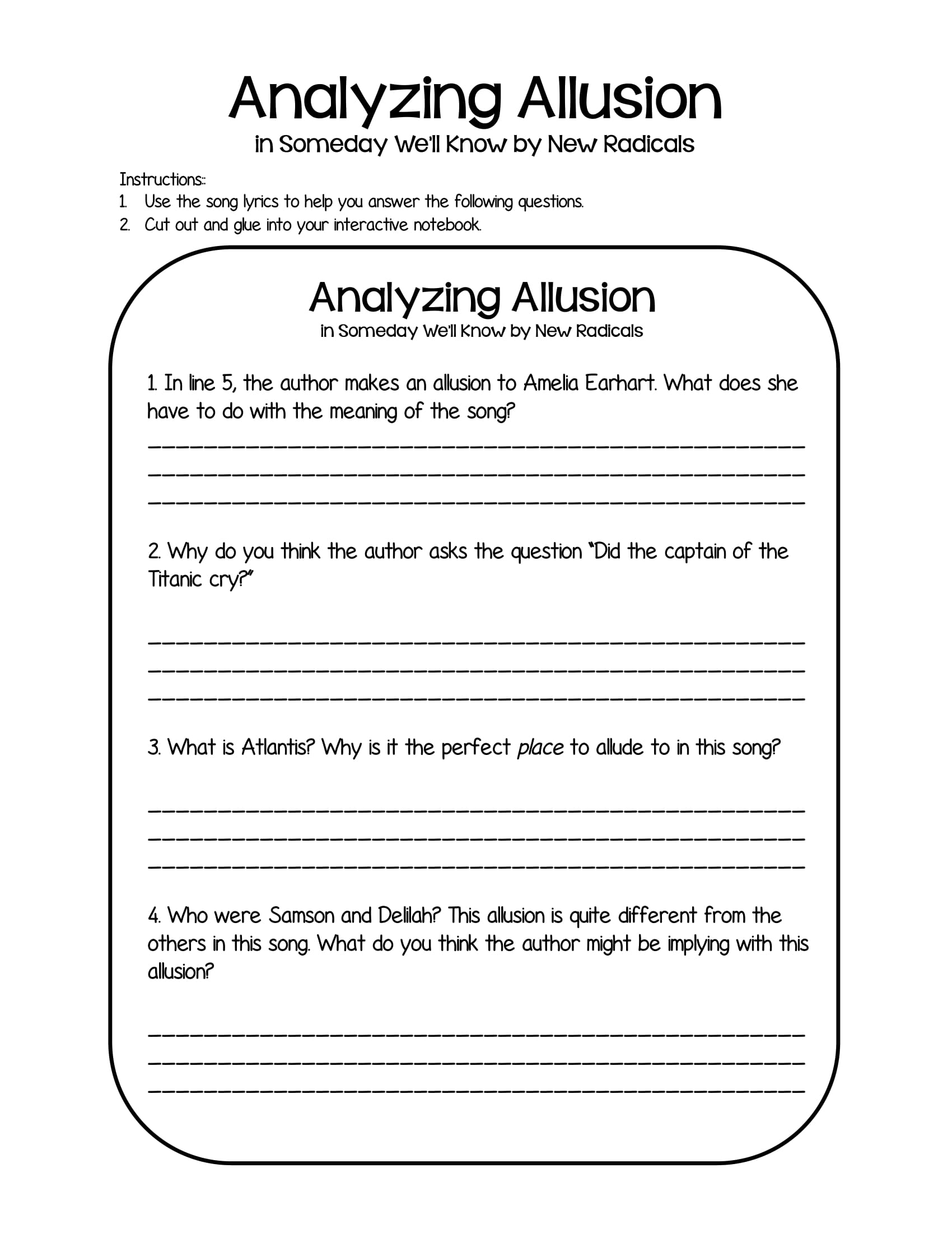 42 Allusion Examples MS Word PDF Examples