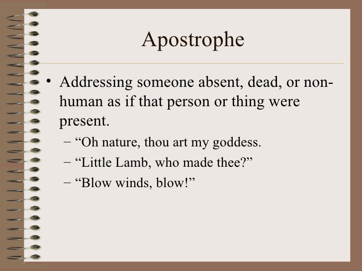 apostrophe definition and common examples