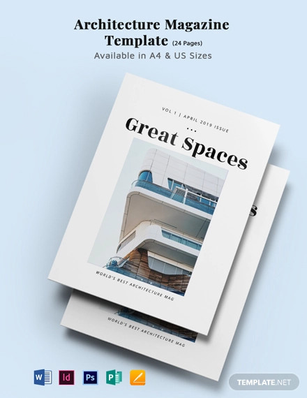 architecture magazine template