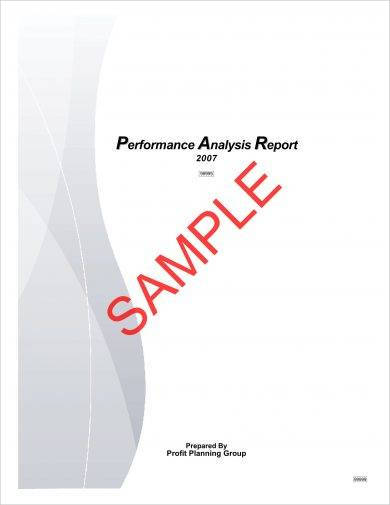 business performance analysis report example