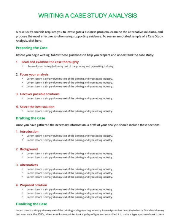 Case Analysis 9 Examples Format Pdf Examples