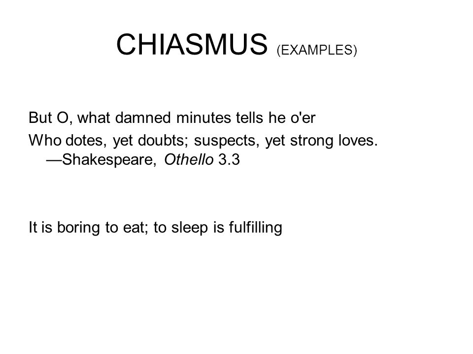 Chiasmus 10+ Examples, Format, Pdf Examples