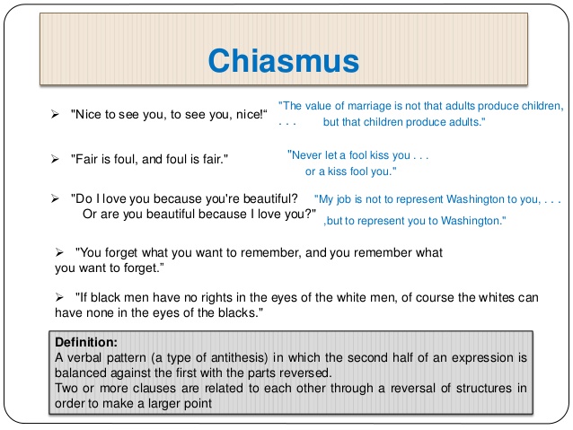 Chiasmus Examples and Definition