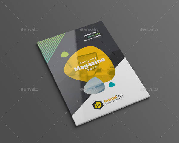 company agency magazine design example
