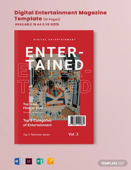 Digital Entertainment Magazine Template