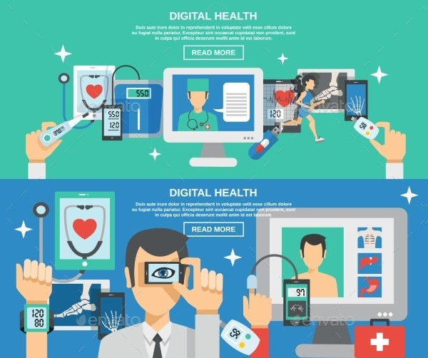digital health banner example