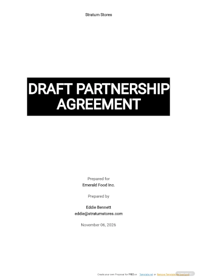 50/50 Partnership Agreement - 20+ Examples, Format, Pdf | Examples