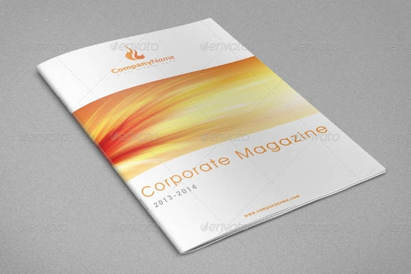 elegant company magazine design example