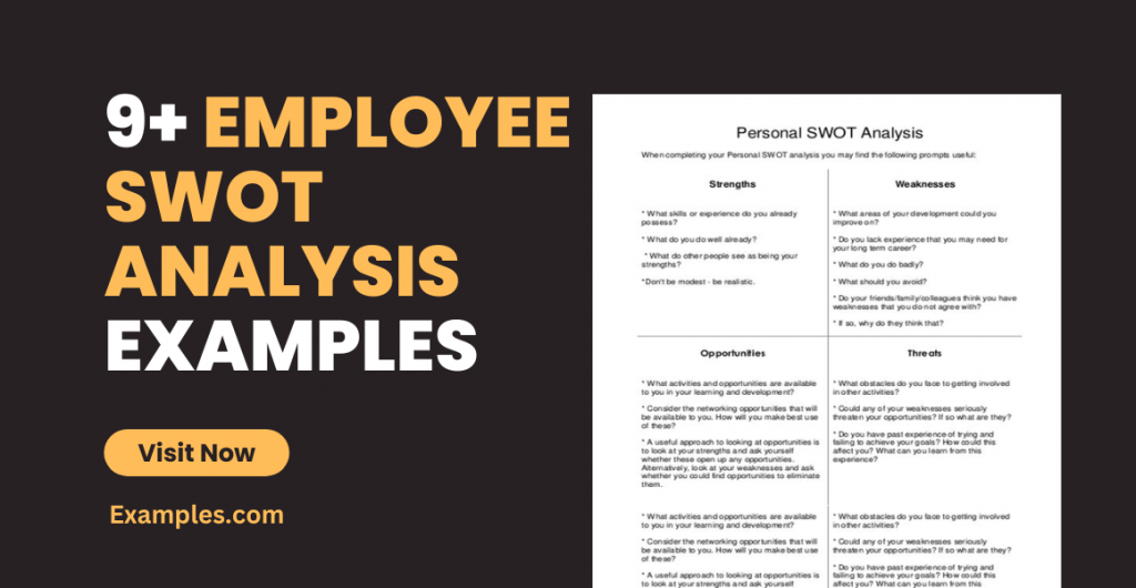 Employee SWOT Analysis Examples