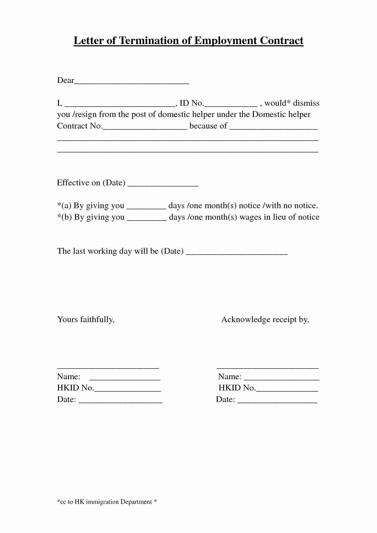 Contract Termination Letter 19  Examples Format Pdf Tips