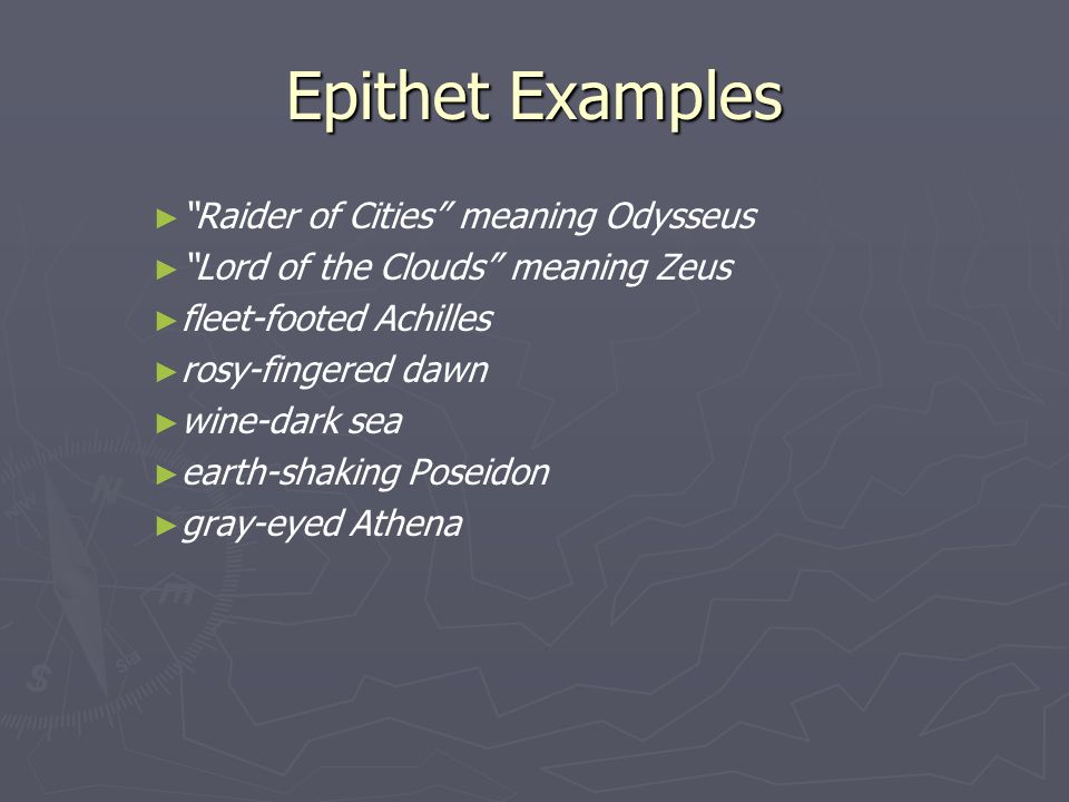epithet examples