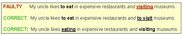 parallel sentence structure