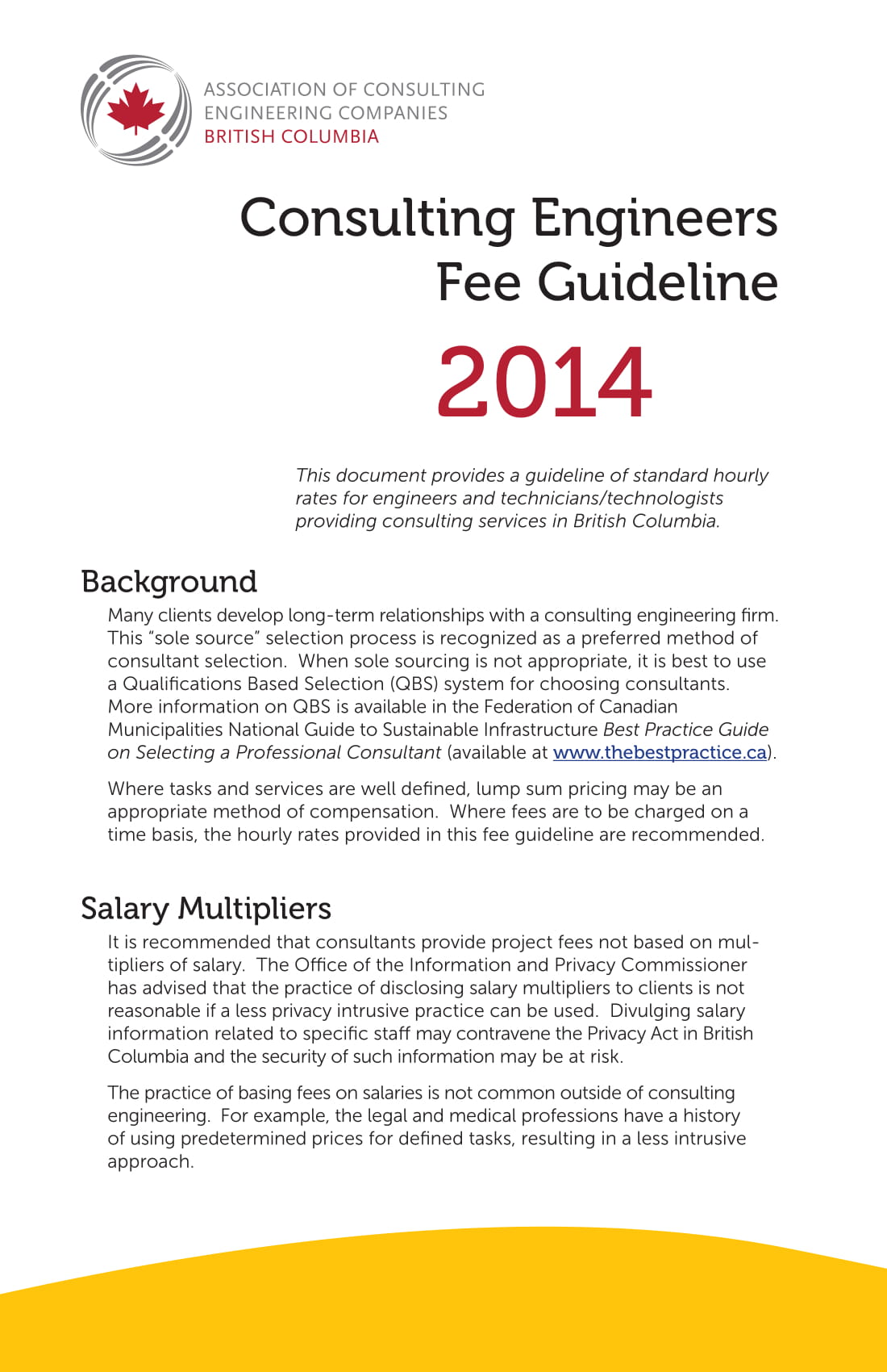 fee guide