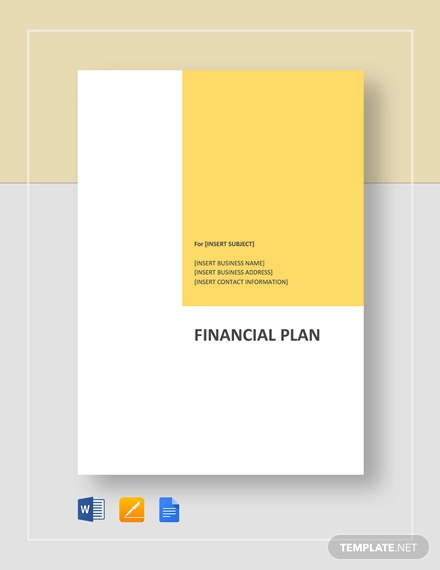 Financial Plan - 11+ Examples, Format, Pdf | Examples