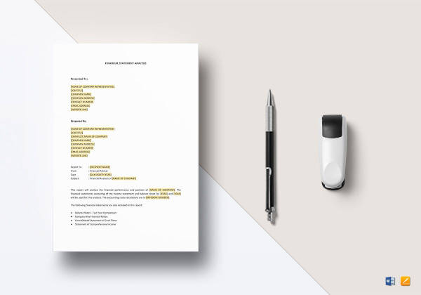 Financial Statement Analysis Template