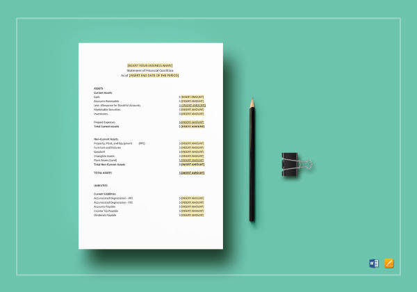 Financial Statement Template