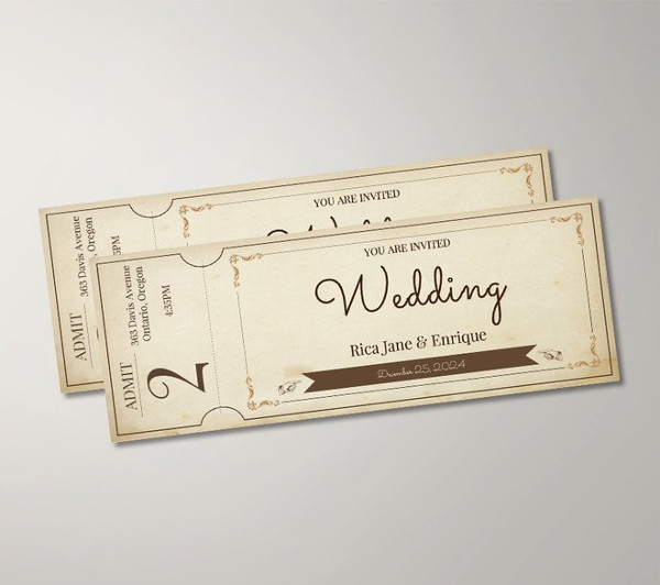 free vintage ticket template1