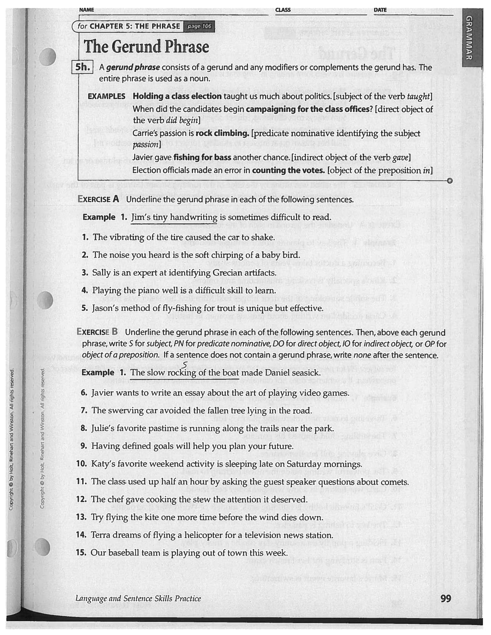 Gerund Phrase - 9+ Examples, Format, Sample | Examples