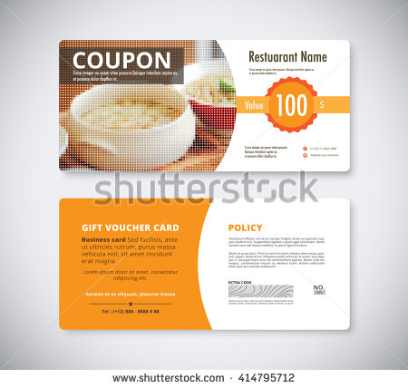 Gift Restaurant Breakfast Coupon Example