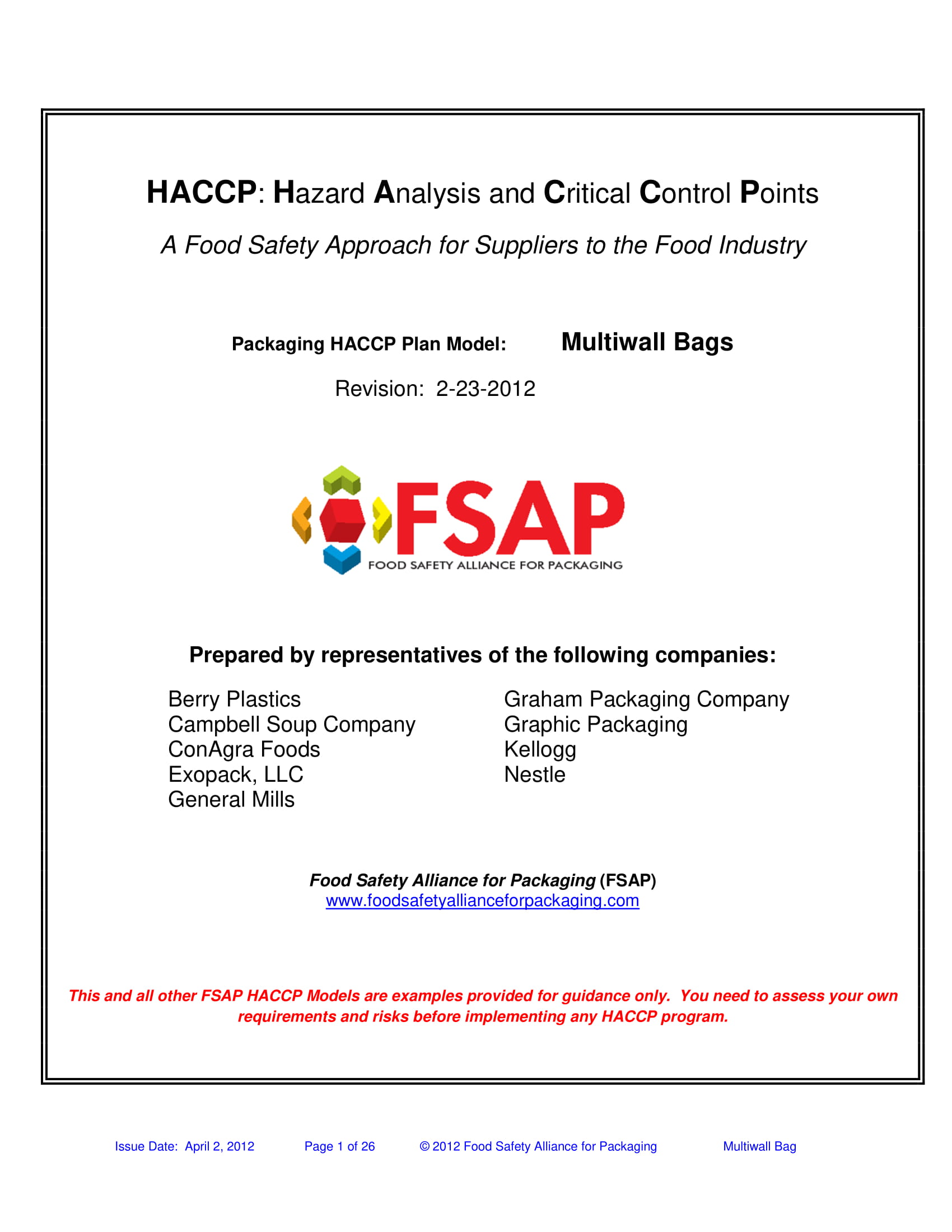 haccp hazard analysis example 01