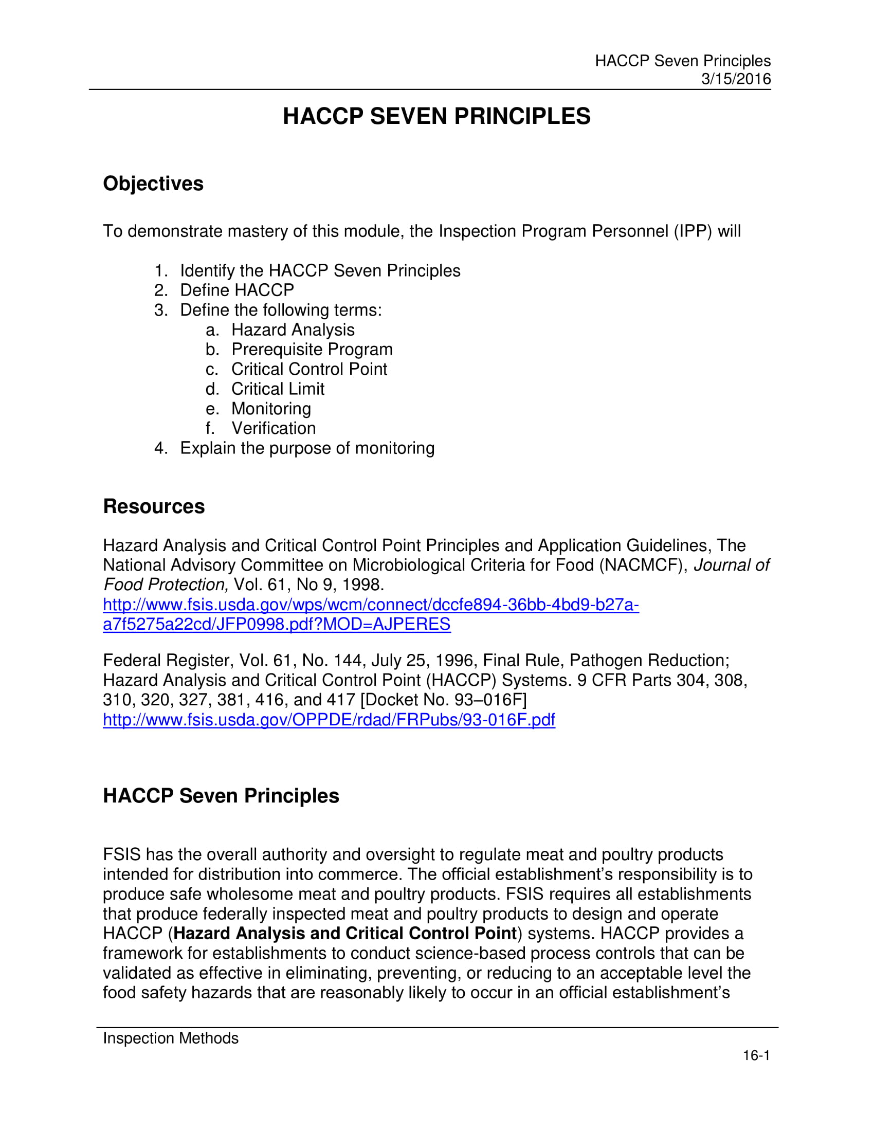 haccp principles in hazard analysis example 01