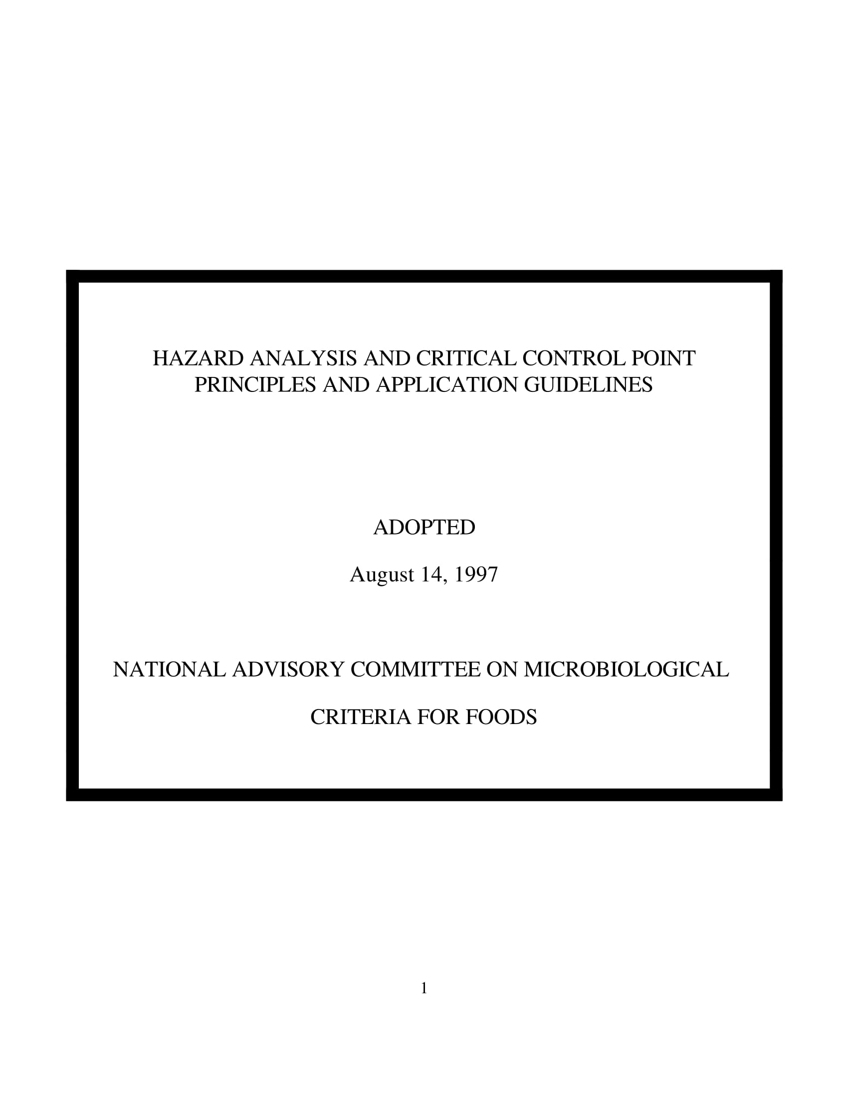 hazard analysis and critical control point principles and application guidelines 01