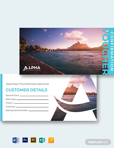 Hotel Confirmation Voucher Template